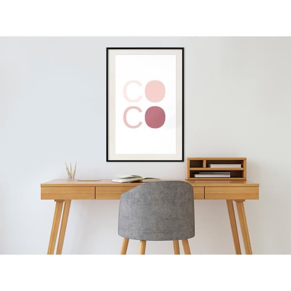 Inramad Poster / Tavla - Different Shades of Coco
