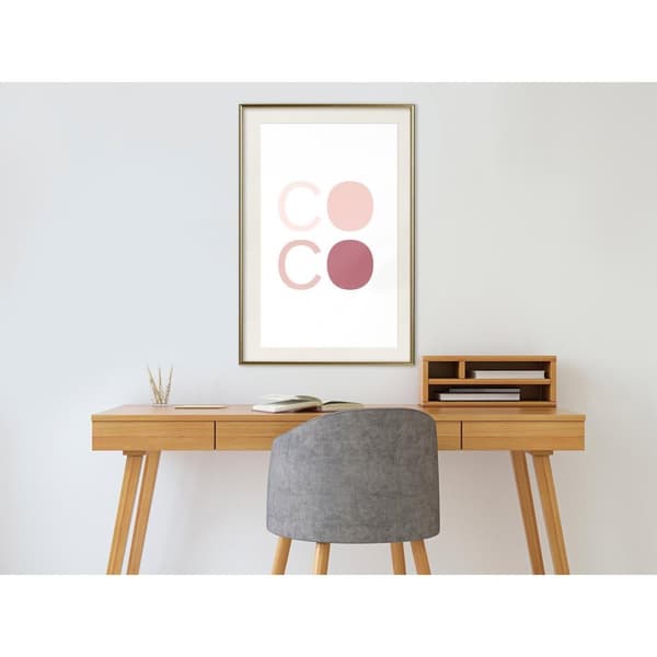 Inramad Poster / Tavla - Different Shades of Coco