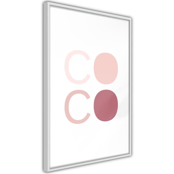 Inramad Poster / Tavla - Different Shades of Coco