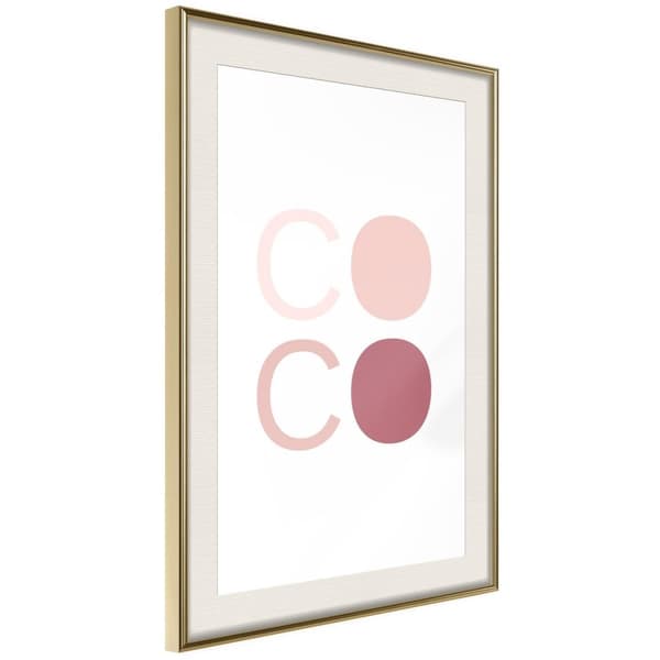 Inramad Poster / Tavla - Different Shades of Coco