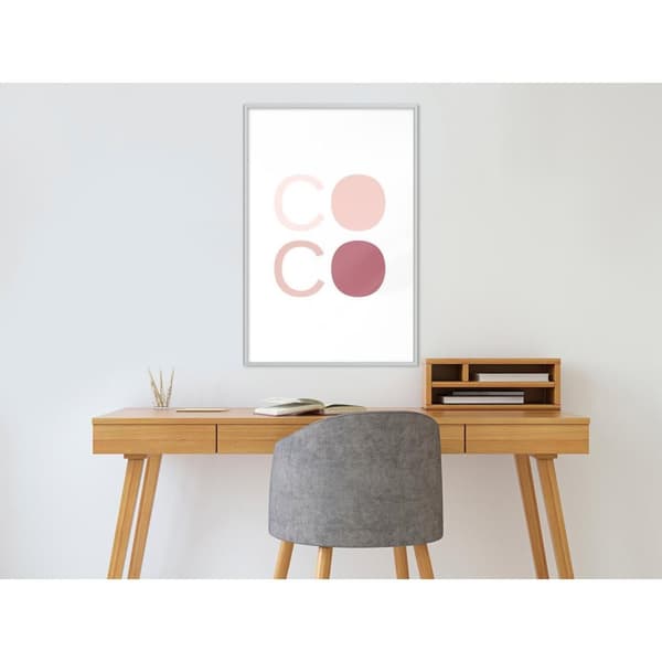 Inramad Poster / Tavla - Different Shades of Coco