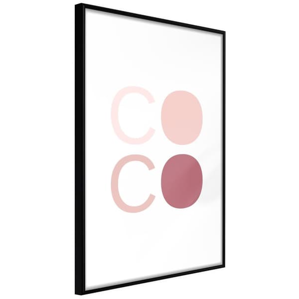 Inramad Poster / Tavla - Different Shades of Coco