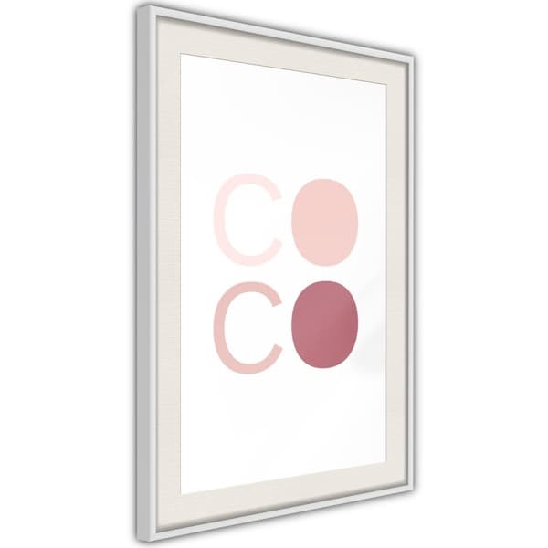 Inramad Poster / Tavla - Different Shades of Coco