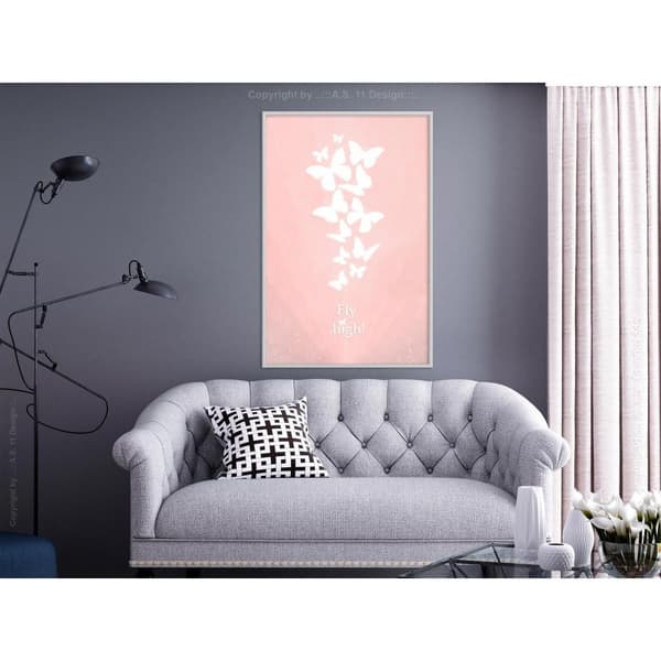 Inramad Poster / Tavla - Butterfly Dream
