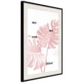 Miniatyrbild 5 av 11: Inramad Poster / Tavla - Pale Pink Monstera