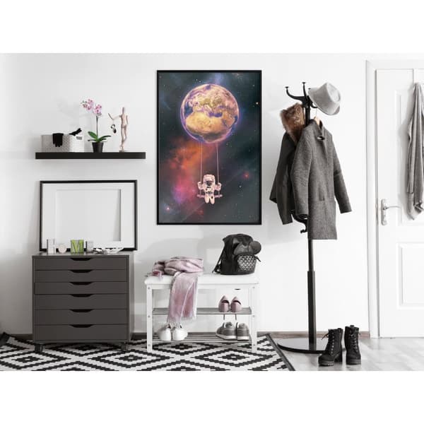 Inramad Poster / Tavla - The Whole World is a Playground