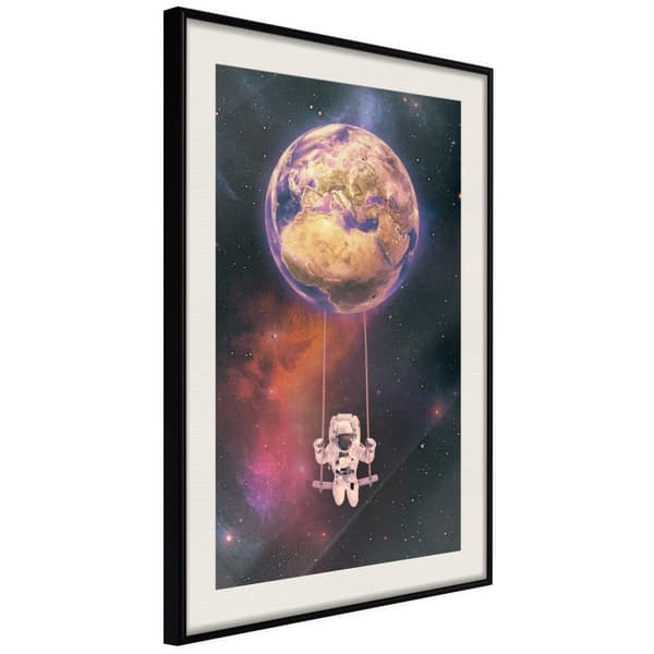 Inramad Poster / Tavla - The Whole World is a Playground