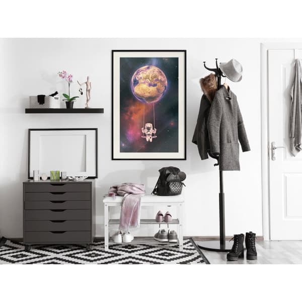Inramad Poster / Tavla - The Whole World is a Playground