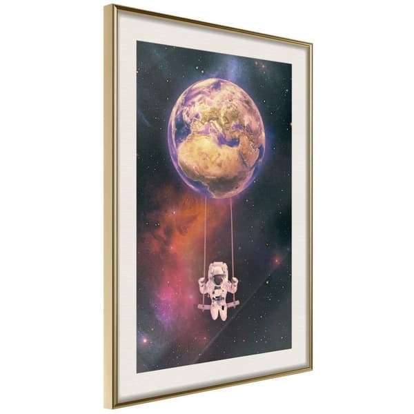 Inramad Poster / Tavla - The Whole World is a Playground