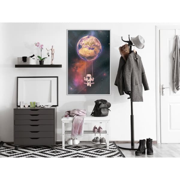 Inramad Poster / Tavla - The Whole World is a Playground