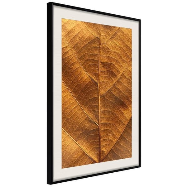 Inramad Poster / Tavla - Golden Veins