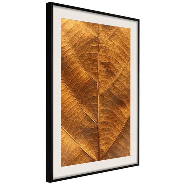 Inramad Poster / Tavla - Golden Veins