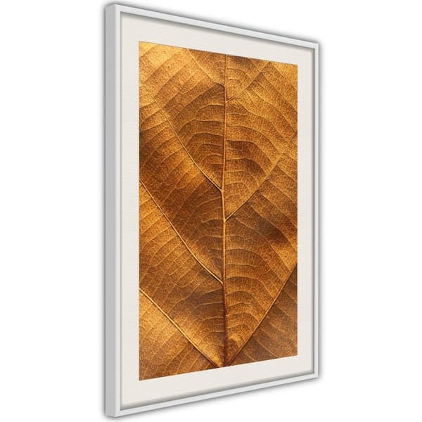 Inramad Poster / Tavla - Golden Veins