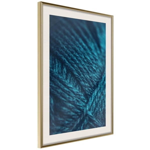 Inramad Poster / Tavla - Ball of Thoughts Guldram med passepartout 40x60