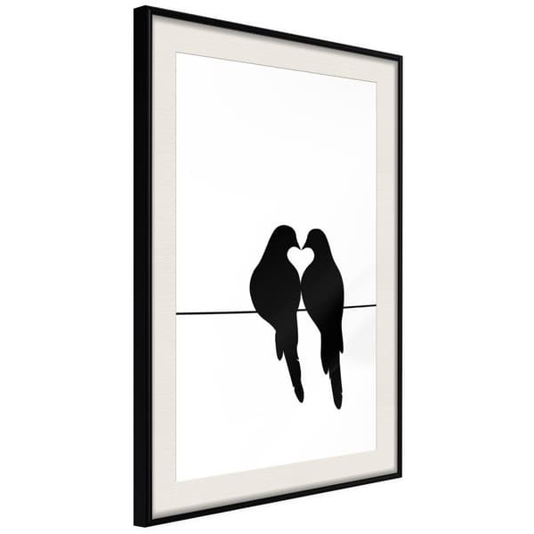 Inramad Poster / Tavla - Crush Svart ram med passepartout 20x30