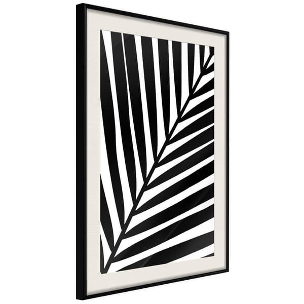 Inramad Poster / Tavla - Black Palm