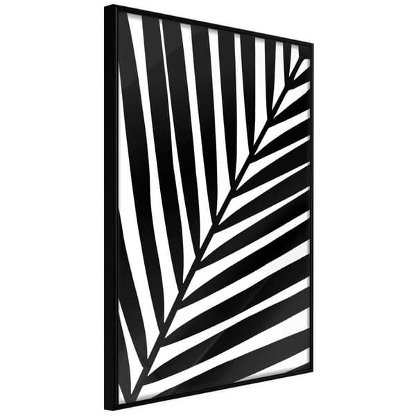 Inramad Poster / Tavla - Black Palm