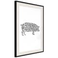 Miniatyrbild 5 av 11: Inramad Poster / Tavla - Curly Pig