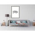 Miniatyrbild 7 av 11: Inramad Poster / Tavla - Curly Pig