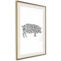 Miniatyrbild 10 av 11: Inramad Poster / Tavla - Curly Pig