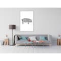 Miniatyrbild 11 av 11: Inramad Poster / Tavla - Curly Pig