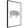 Miniatyrbild 2 av 11: Inramad Poster / Tavla - Curly Pig