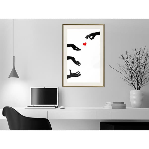 Inramad Poster / Tavla - Playing With Love
