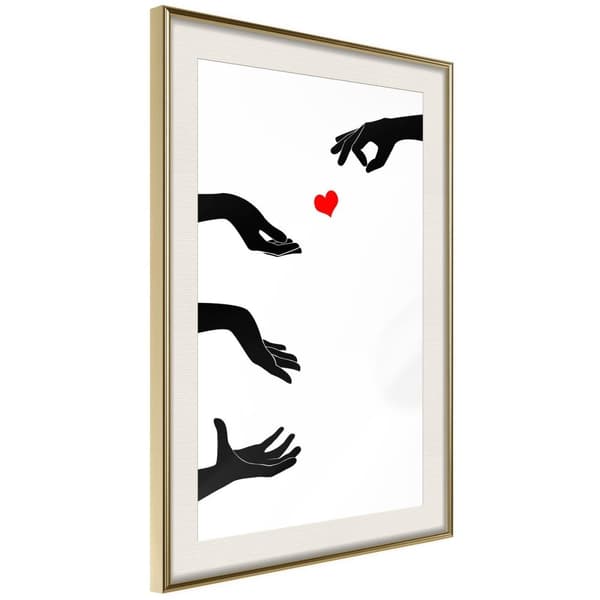 Inramad Poster / Tavla - Playing With Love