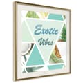 Miniatyrbild 1 av 11: Inramad Poster / Tavla - Tropical Mosaic (Square)