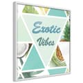 Miniatyrbild 1 av 11: Inramad Poster / Tavla - Tropical Mosaic (Square)