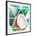 Miniatyrbild 1 av 11: Inramad Poster / Tavla - Tropical Mosaic with Coconut (Square)