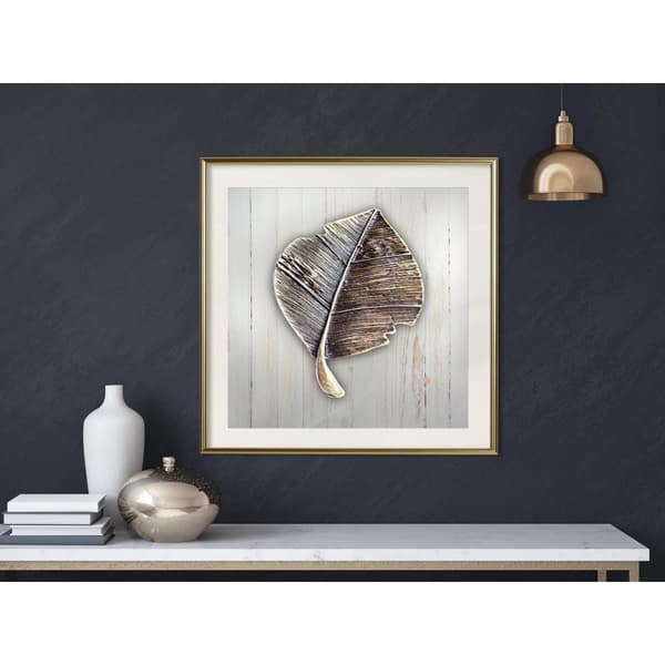 Inramad Poster / Tavla - Metal Leaf