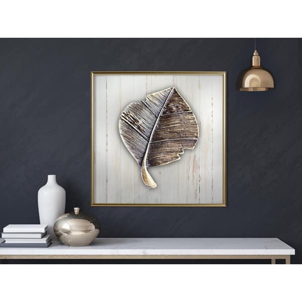 Inramad Poster / Tavla - Metal Leaf