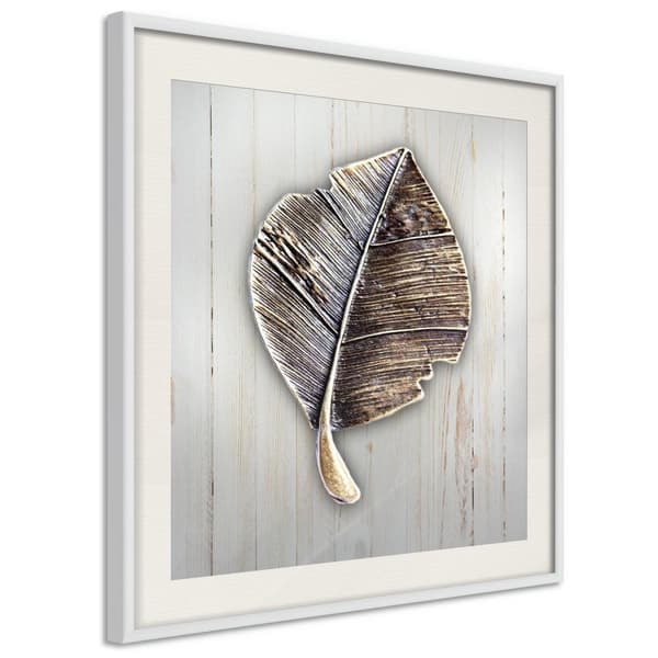 Inramad Poster / Tavla - Metal Leaf