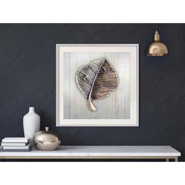 Inramad Poster / Tavla - Metal Leaf