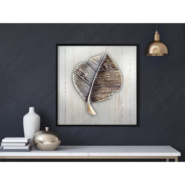 Inramad Poster / Tavla - Metal Leaf