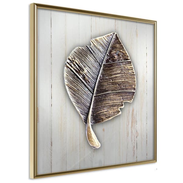 Inramad Poster / Tavla - Metal Leaf