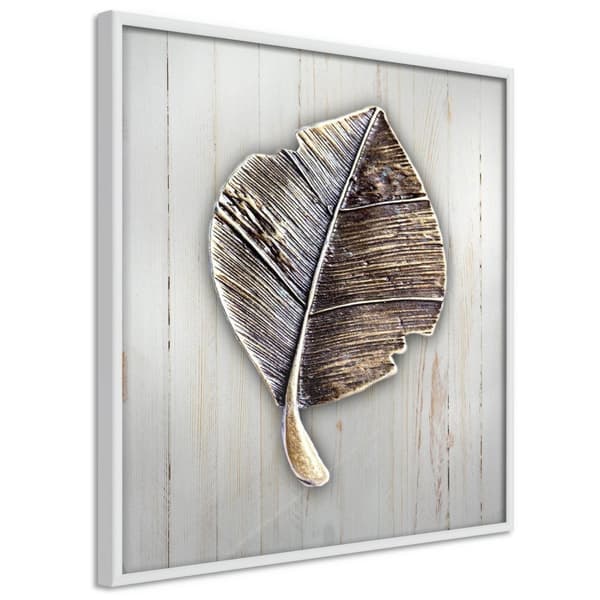 Inramad Poster / Tavla - Metal Leaf