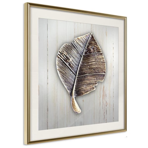 Inramad Poster / Tavla - Metal Leaf