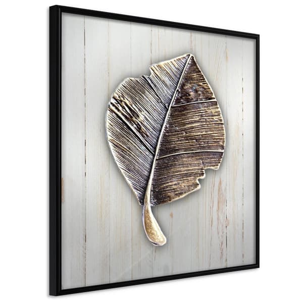 Inramad Poster / Tavla - Metal Leaf