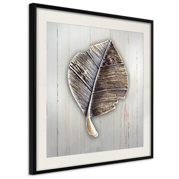 Inramad Poster / Tavla - Metal Leaf