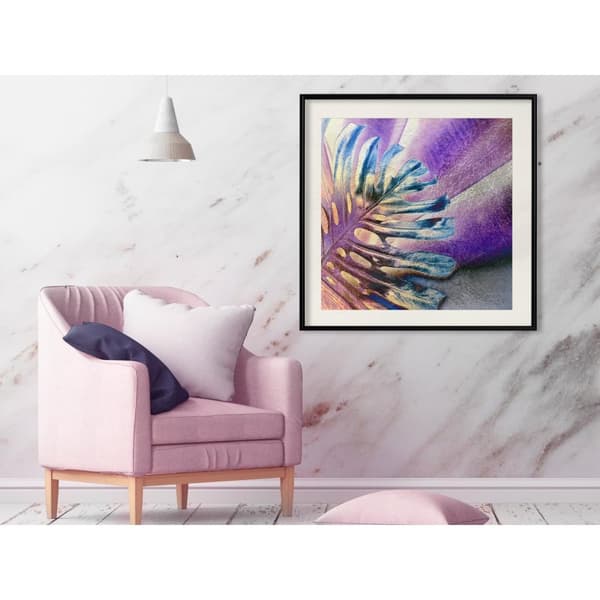 Inramad Poster / Tavla - Multicoloured Leaf