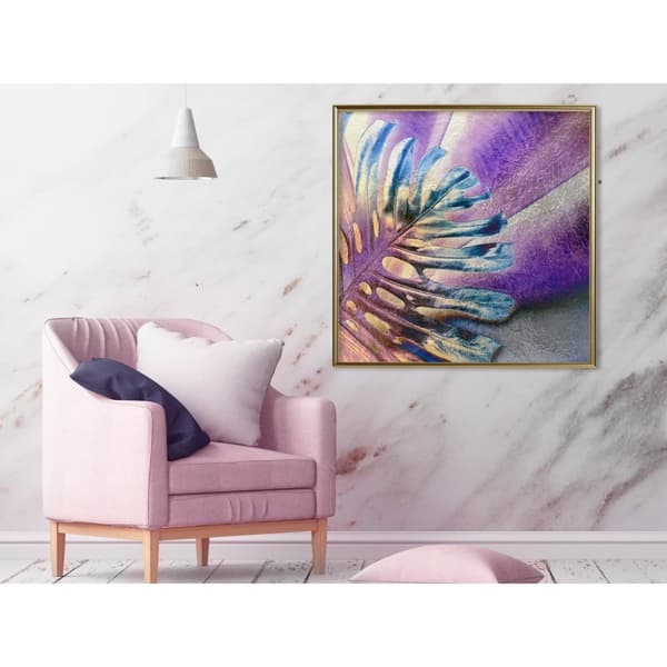 Inramad Poster / Tavla - Multicoloured Leaf
