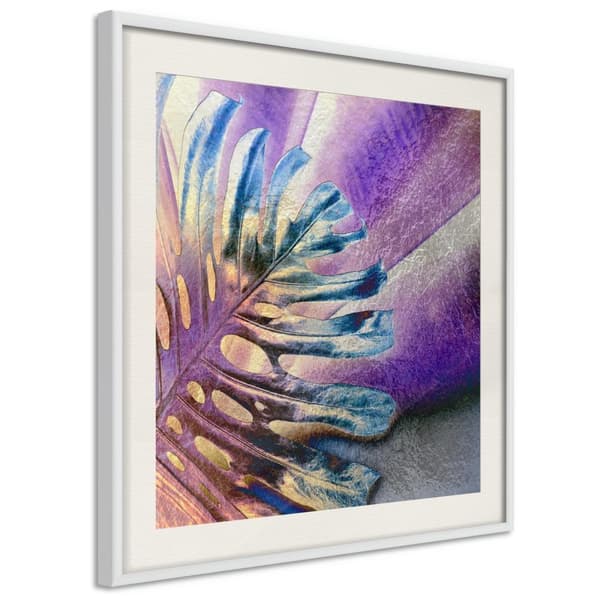 Inramad Poster / Tavla - Multicoloured Leaf