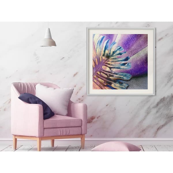 Inramad Poster / Tavla - Multicoloured Leaf