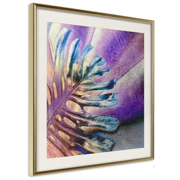 Inramad Poster / Tavla - Multicoloured Leaf