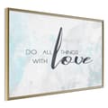 Miniatyrbild 1 av 11: Inramad Poster / Tavla - With Love