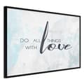 Miniatyrbild 1 av 11: Inramad Poster / Tavla - With Love