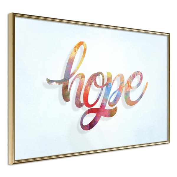 Inramad Poster / Tavla - Colourful Hope