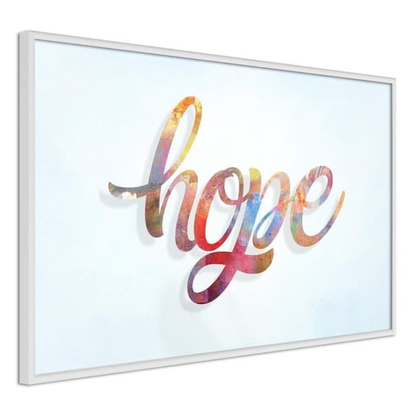 Inramad Poster / Tavla - Colourful Hope